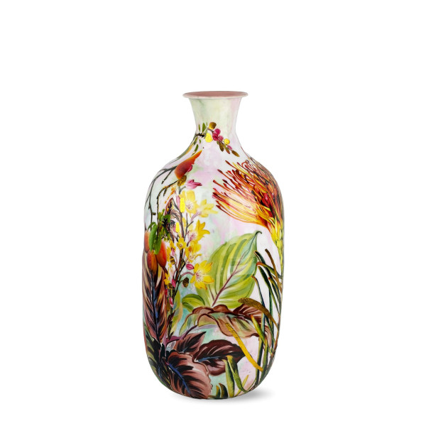 Vase PEACH in rose aus Metall