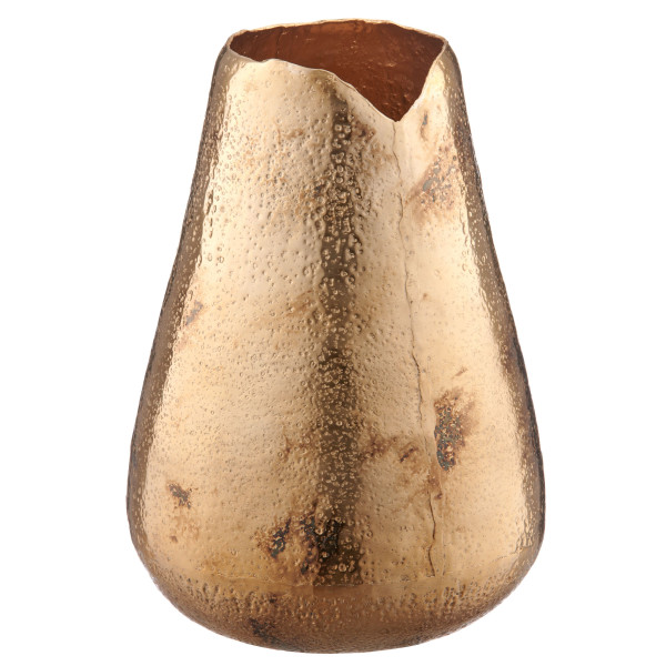 Vase ORGANIC in champagner aus Metall