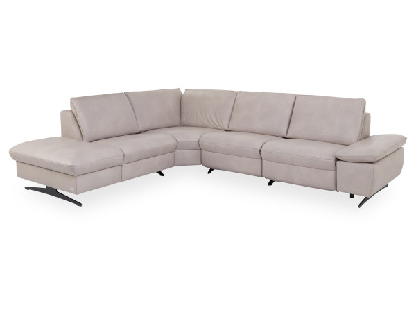 Polsterecke MONDO SENAYO in beige aus Leder