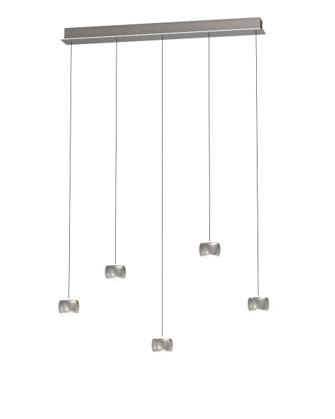 Pendelleuchte QUIBERON in Nickel aus Metall