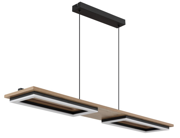 Hängeleuchte in schwarz aus Metall