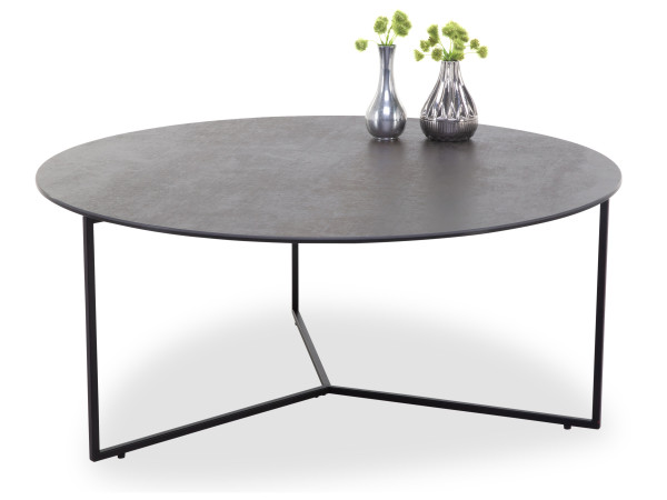 Couchtisch VENEZIA in schwarz aus Stahl
