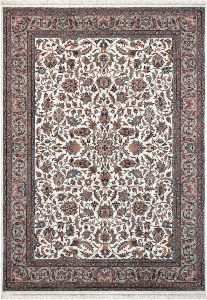 Teppich Kusum Täbriz in creme aus Schurwolle