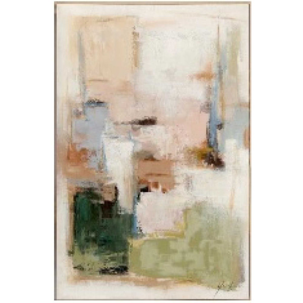 Originalbild CITY WHISPER in grün aus Materialmix