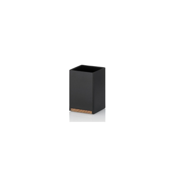 Becher CUBE schwarz in acryl aus Kunststoff