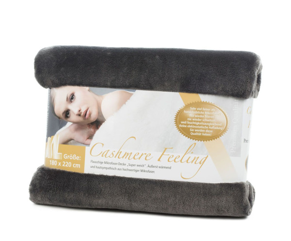 Wohndecke Cashmere anthrazit