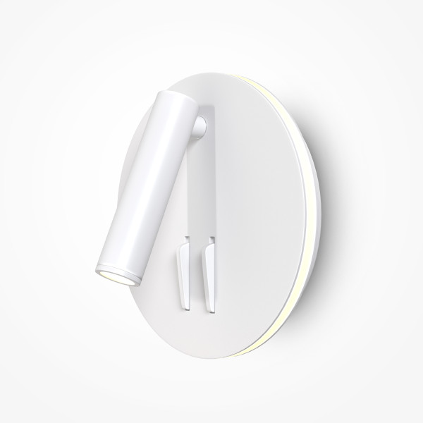 Wandleuchte IOS 176 in weiß aus Aluminium