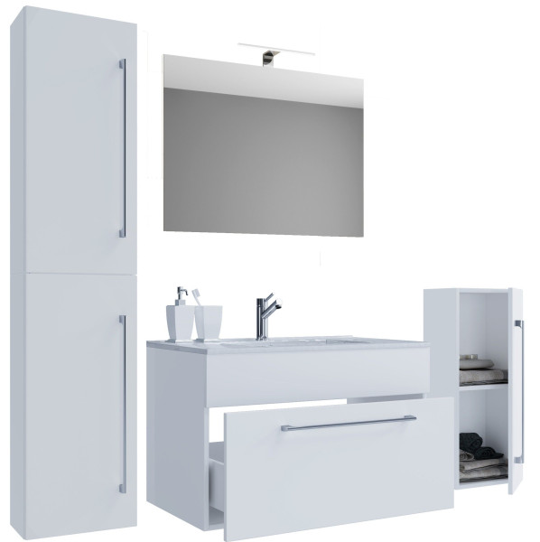 Badezimmerset 5-tlg. BADINOS aus MDF