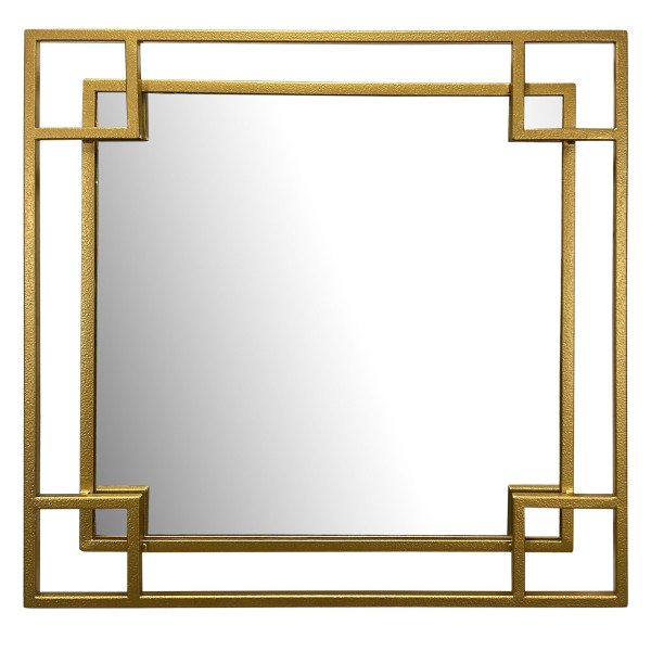 Spiegel in goldfarben aus Glas