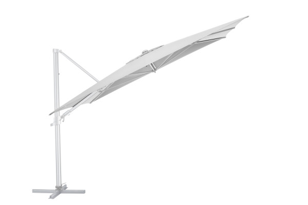 Ampelschirm KETTLER EASY FLEX in hellgrau aus Materialmix