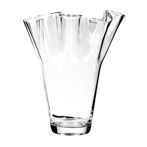 Vase TISSUE in klar aus Glas