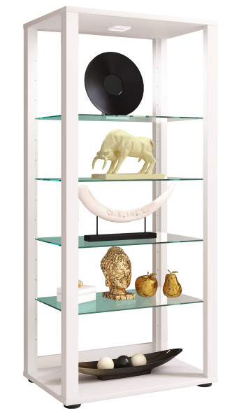Vitrine GLASOL in weiß aus Dekor