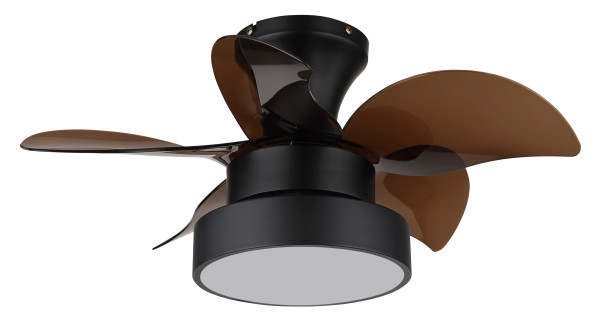 Deckenventilator KARI in schwarz aus Metall