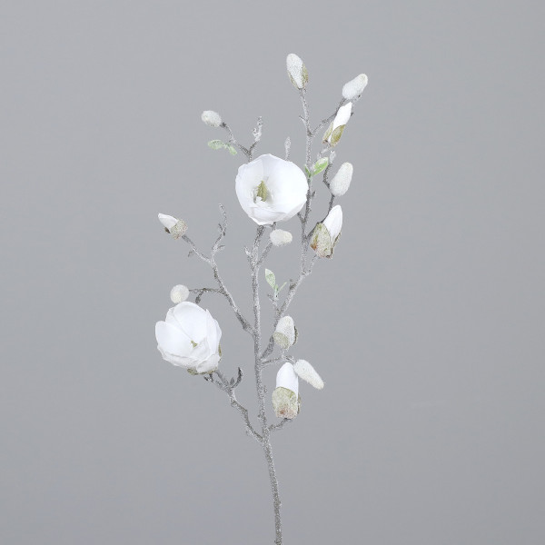 Kunstblume MAGNOLIE in creme aus Kunststoff