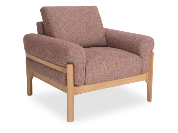 Sessel Rolf Weber STEGEN in terracotta aus Stoff