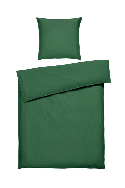 Bettwäsche EMMA in grün aus Baumwolle