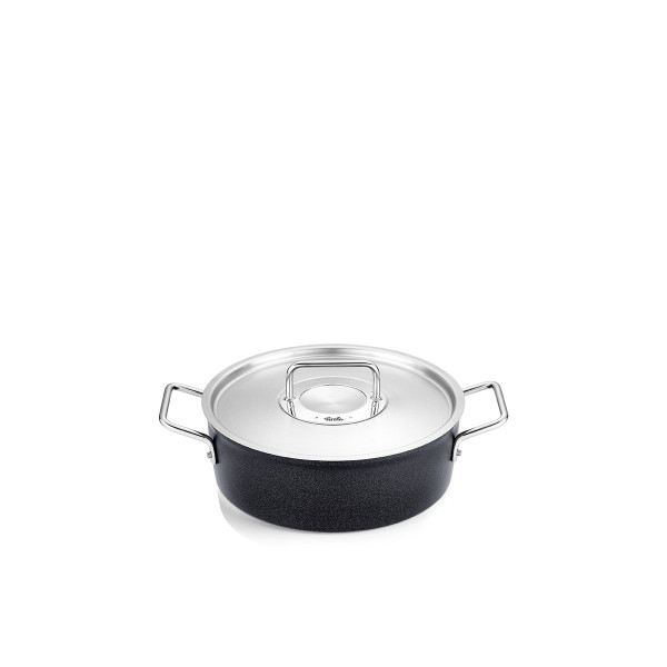 Bratentopf Fissler ADAMANT in anthrazit aus Aluminium