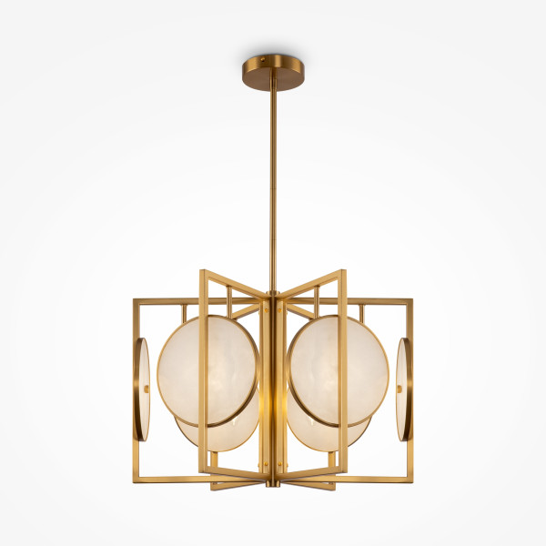 Pendelleuchte MARMO in messingfarben aus Metall