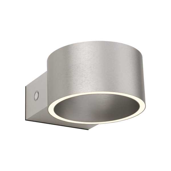 Wandleuchte PURE AKKU CLIPSE in Alu aus Metall