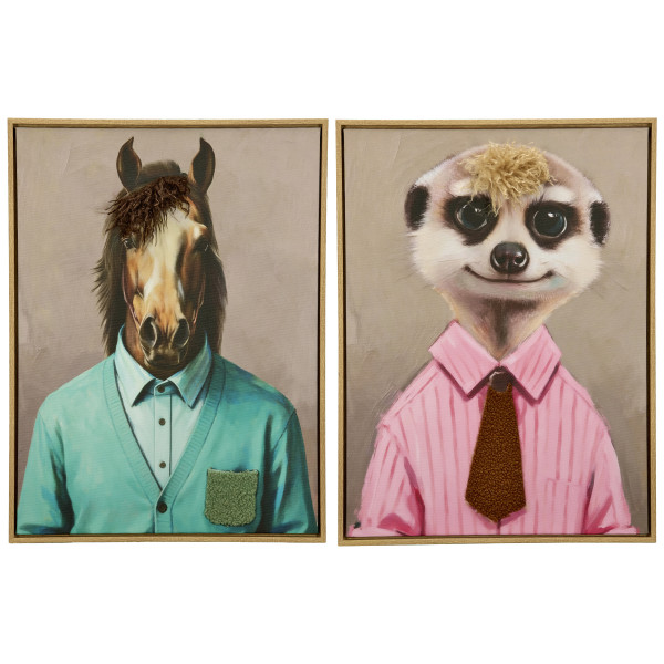 Bild ANIMAL OBJECTS in dunkelbraun aus Papier