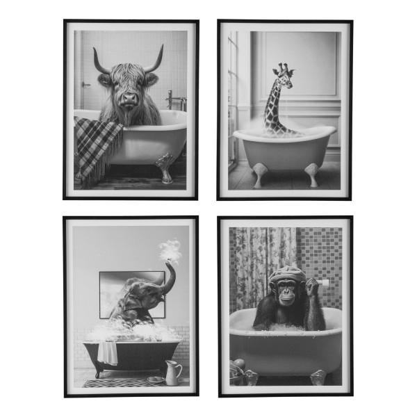 Bild ANIMAL FREAKY in schwarz aus MDF