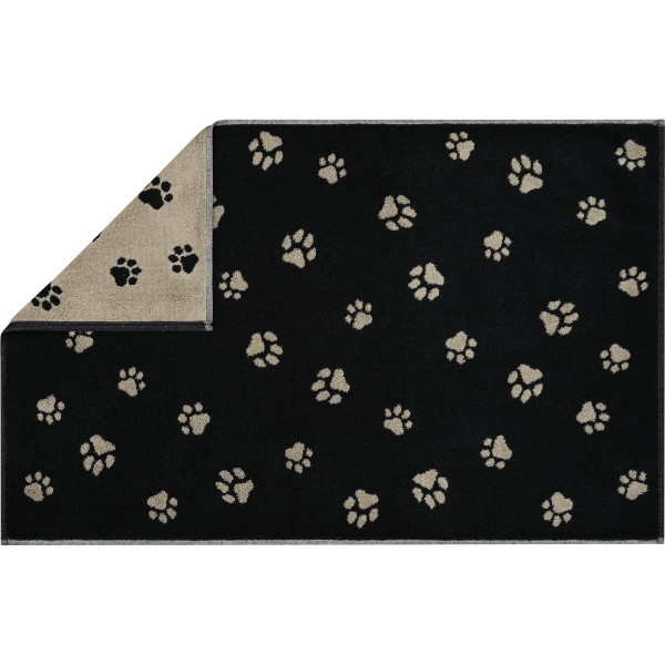 Badematte WE LOVE DOGS in schwarz aus Baumwolle