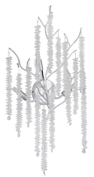 Wandleuchte LAVERNE in verchromt aus Metall