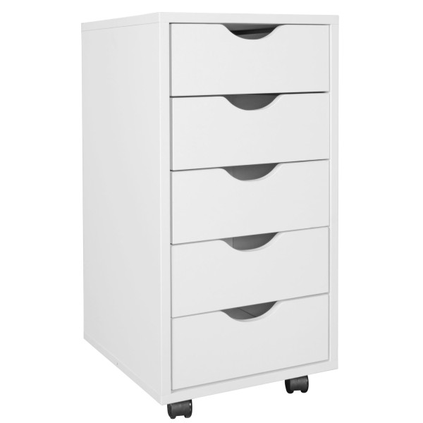 Rollcontainer in weiß aus MDF