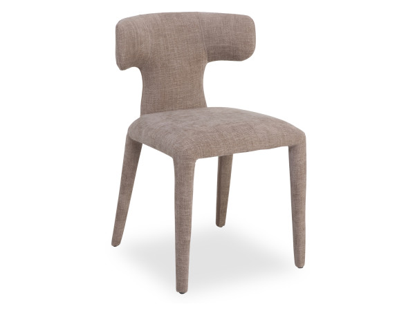 Stuhl MOUTIQUE WOOOD PERMINT in sand aus Stoff