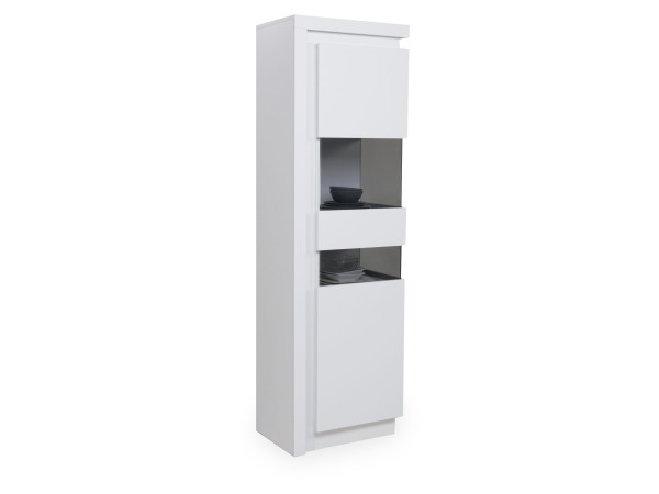 Vitrine WENKE in weiß aus Dekor