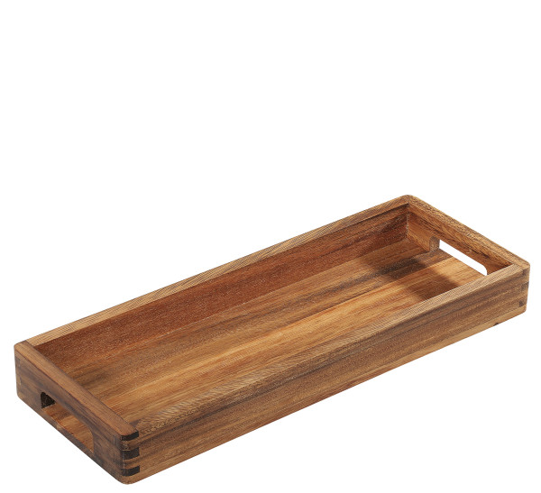 Tablett ZASSENHAUS in braun aus Holz