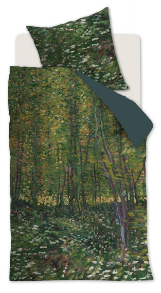 Bettwäsche Satin TREES aus Baumwolle