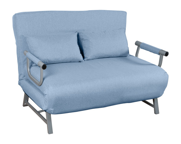 Schlafsofa KOLINO in blau aus Stoff