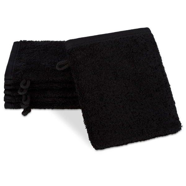Waschhandschuh VITA schwarz