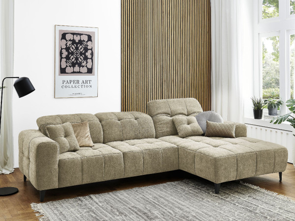 Polsterecke HARPER MOCUBA in 6174 grau aus Stoff