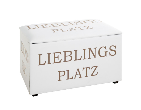 Sitztruhe in mehrfarbig aus Materialmix