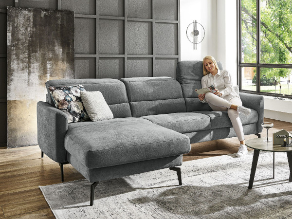 Polsterecke MONDO MIMAS in slate aus Stoff