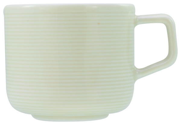 Kaffeeobertasse SESSION in creme aus Porzellan