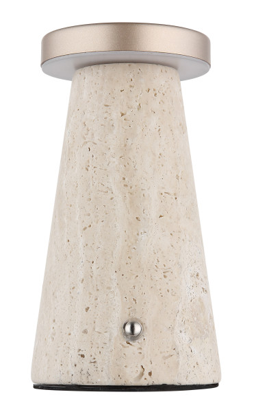 Tischleuchte ADINA in grau aus Stein