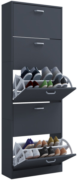 Schuhschrank SIPOS in anthrazit aus Dekor