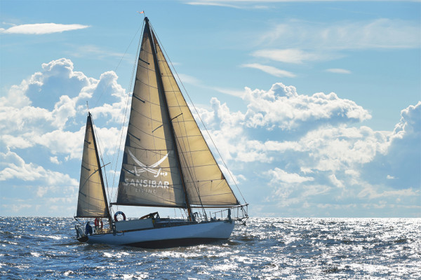 Leinwandbild SEGELSCHIFF in mehrfarbig aus Holz