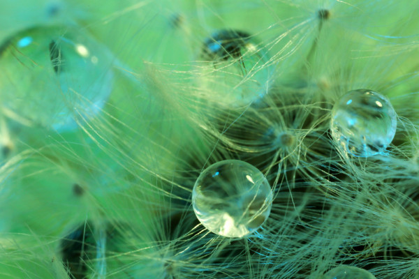 Akustikbild WASSERPERLEN aus Materialmix
