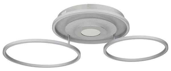 Deckenleuchte MILES in silberfarben aus Metall