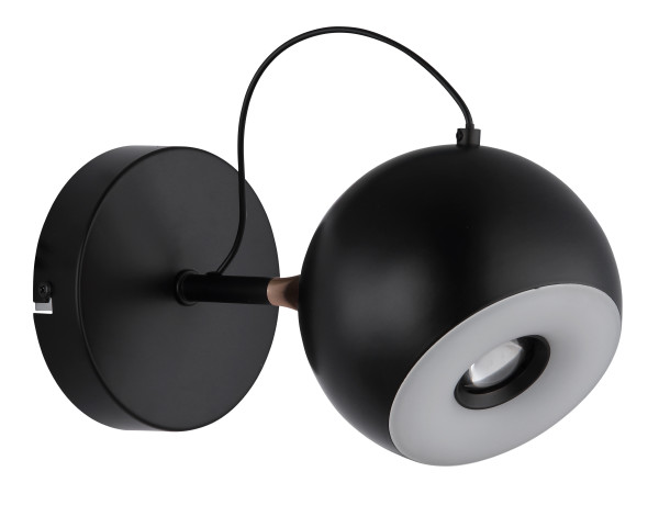 Wandleuchte DONOVAN in schwarz aus Metall