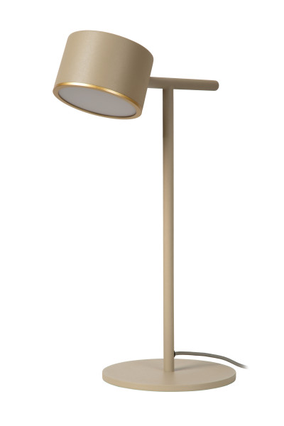 Tischleuchte in taupe aus Metall