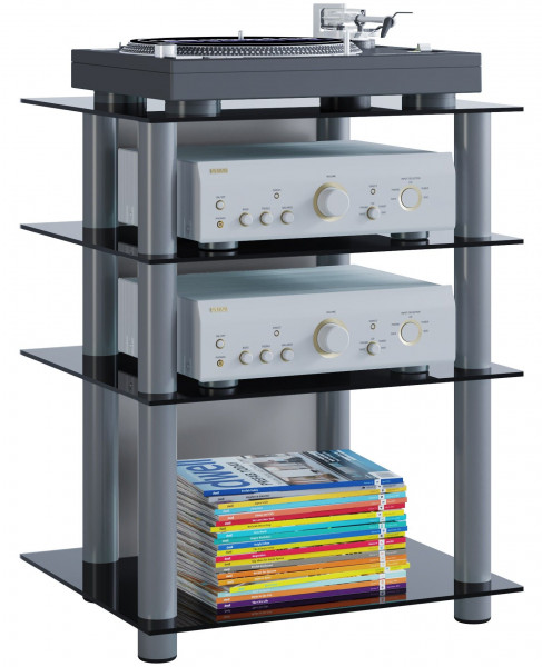 Hifi-Möbel Bilus aus Aluminium