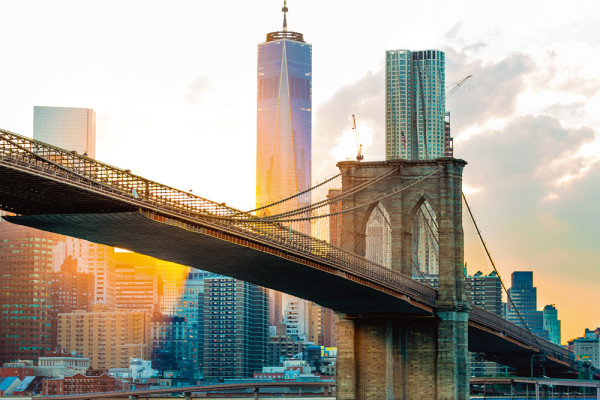 Akustikbild BROOKLYN BRIDGE 2 aus Materialmix