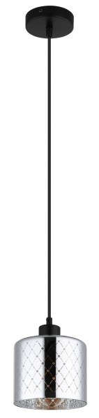 Hängeleuchte ALONSO in schwarz aus Metall