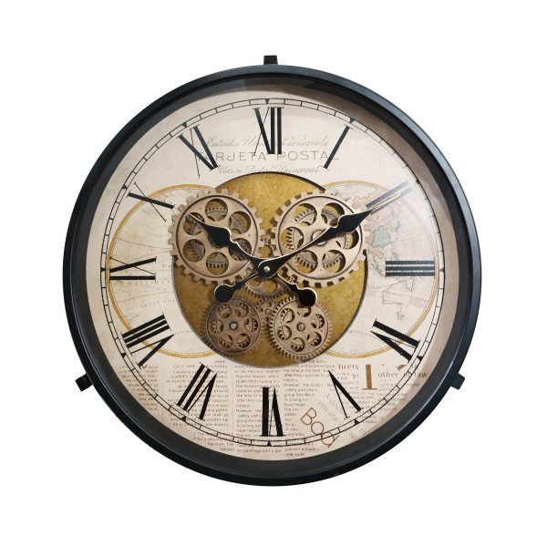 Couchtisch UHR in schwarz aus Metall