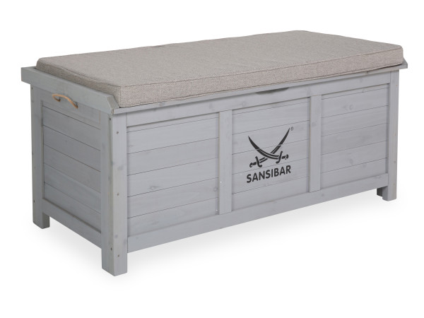 Gartentruhe SANSIBAR LAHOLM in grau